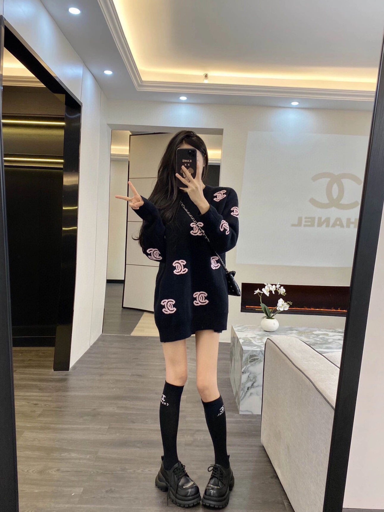 Black Pinky Sweater